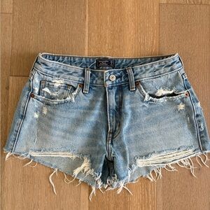 A&F Low rise distressed shorts